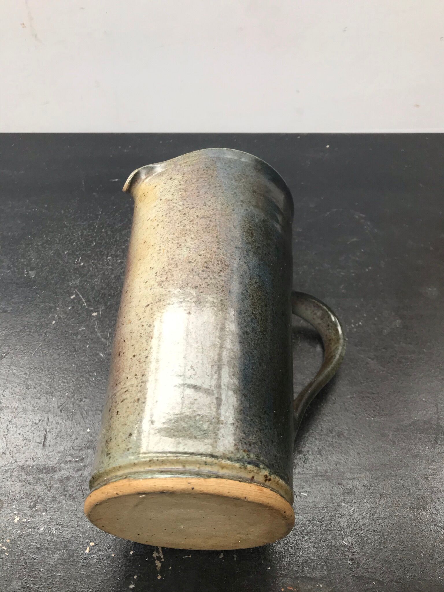 Pitcher blue grey sandstone vintage 70