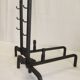 Bronze cast iron firewood fireplace accessory andier spit grill