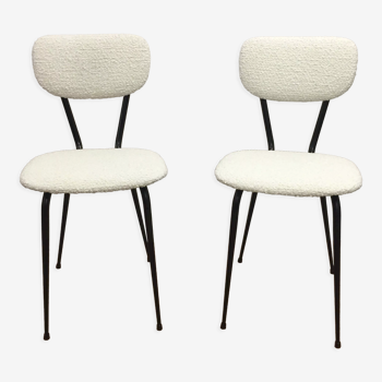 pair of reupholstered chairs loop