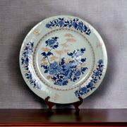 Japan, Imari porcelain plate with bamboo and peonies, 19th century.