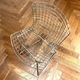 Wire chair by Hardy Bertoia Knoll vintage 70s