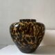 Large Hutschenreuther vase signed, blown glass in tortoiseshell style like Murano.