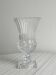 Vase ancien en verre épais sur pied