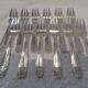 12 silver plated cake forks, goldsmith AH Grand Prix Monaco 14cm