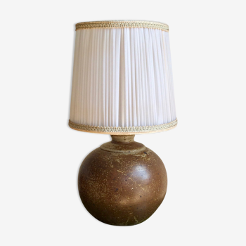 Lampe boule vintage en grès