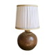 Vintage stoneware ball lamp