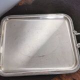 Silver metal tray