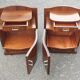 Pair of Art Deco Bedside Tables in Macassar Ebony Veneer