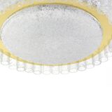 1 of 2 Stunning Murano Glass Tubes Ceiling Light by Doria, Germany, 1960s