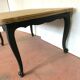Regency style table in patinated oak Allonges a l'Italian 20th century