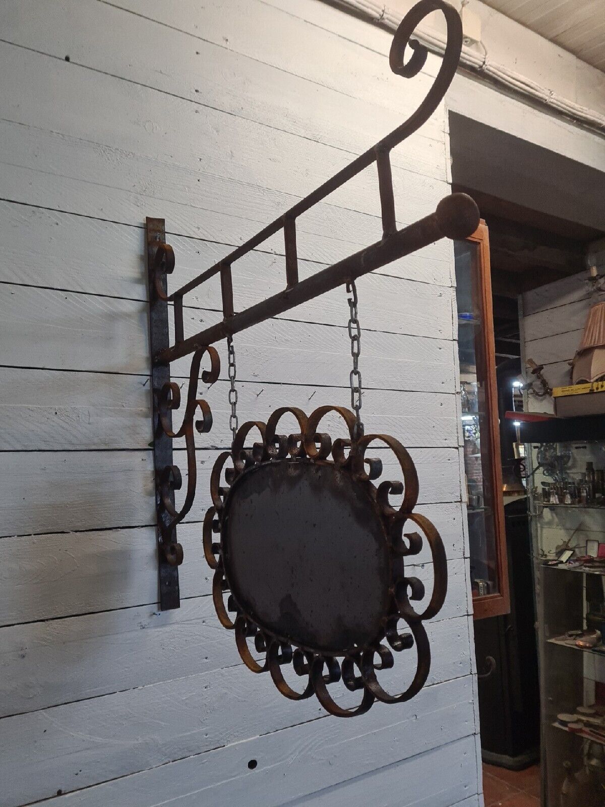 Wrought iron trade sign