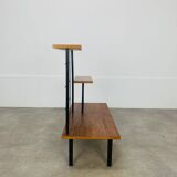 50s asymmetrical plant shelf, teak