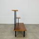 50s asymmetrical plant shelf, teak