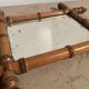 Miroir faux bambou années 40