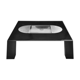 Coffee Table with Ice Tray / Dry Bar by Giovanni Offredi for Saporiti Italia, ca 1970