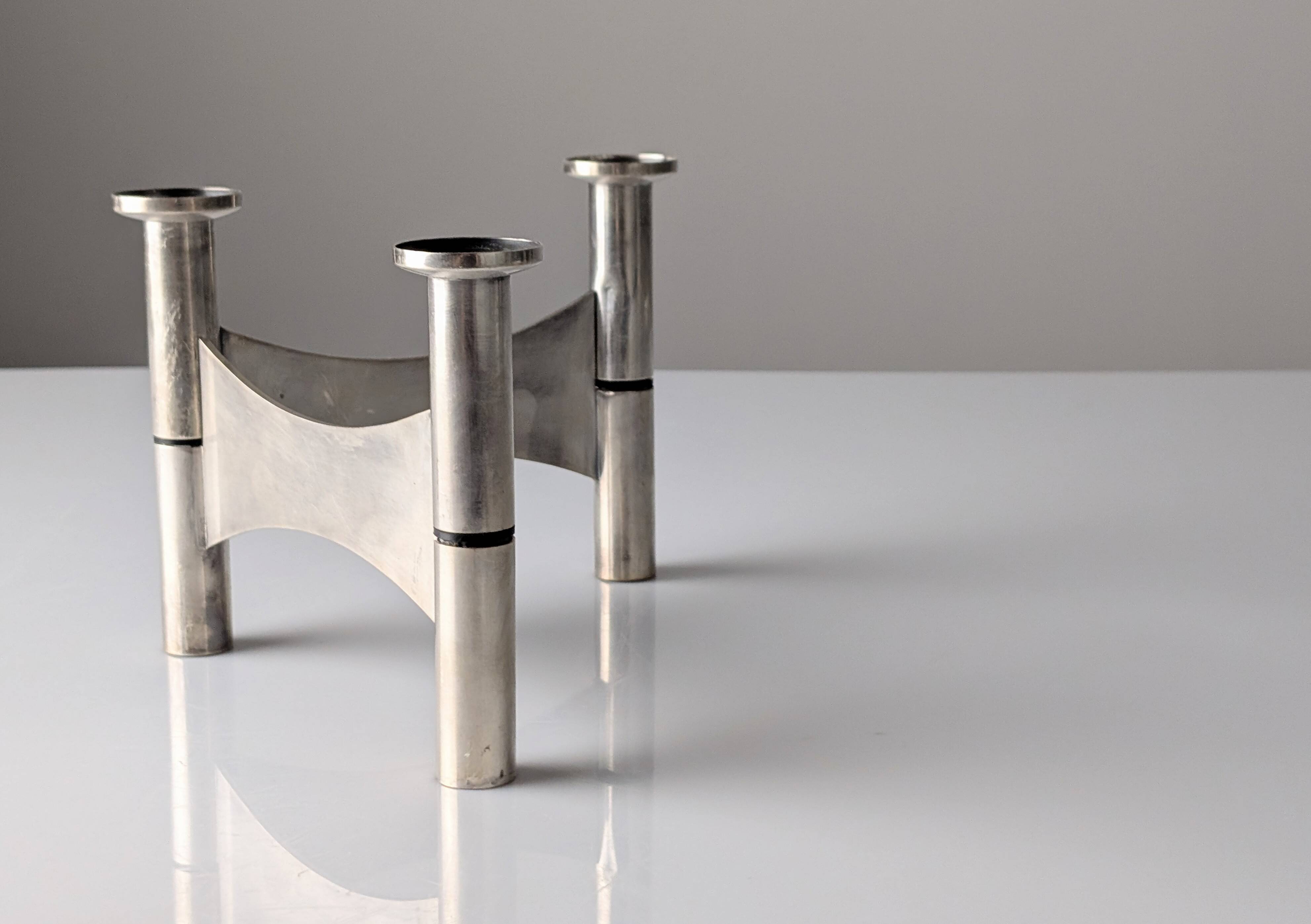 CNGT 1978 Tennis Award: Ravinet d'Enfert Silver Plated Candlestick