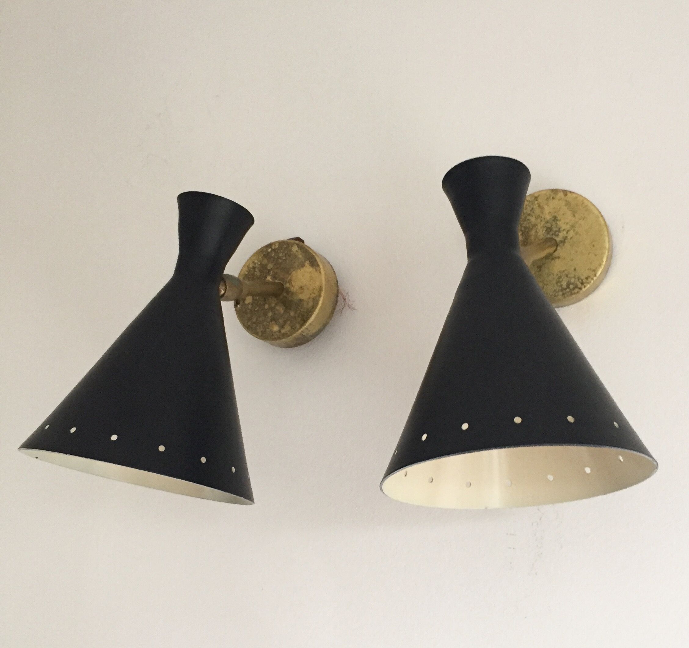 Pair of appliques design years 50