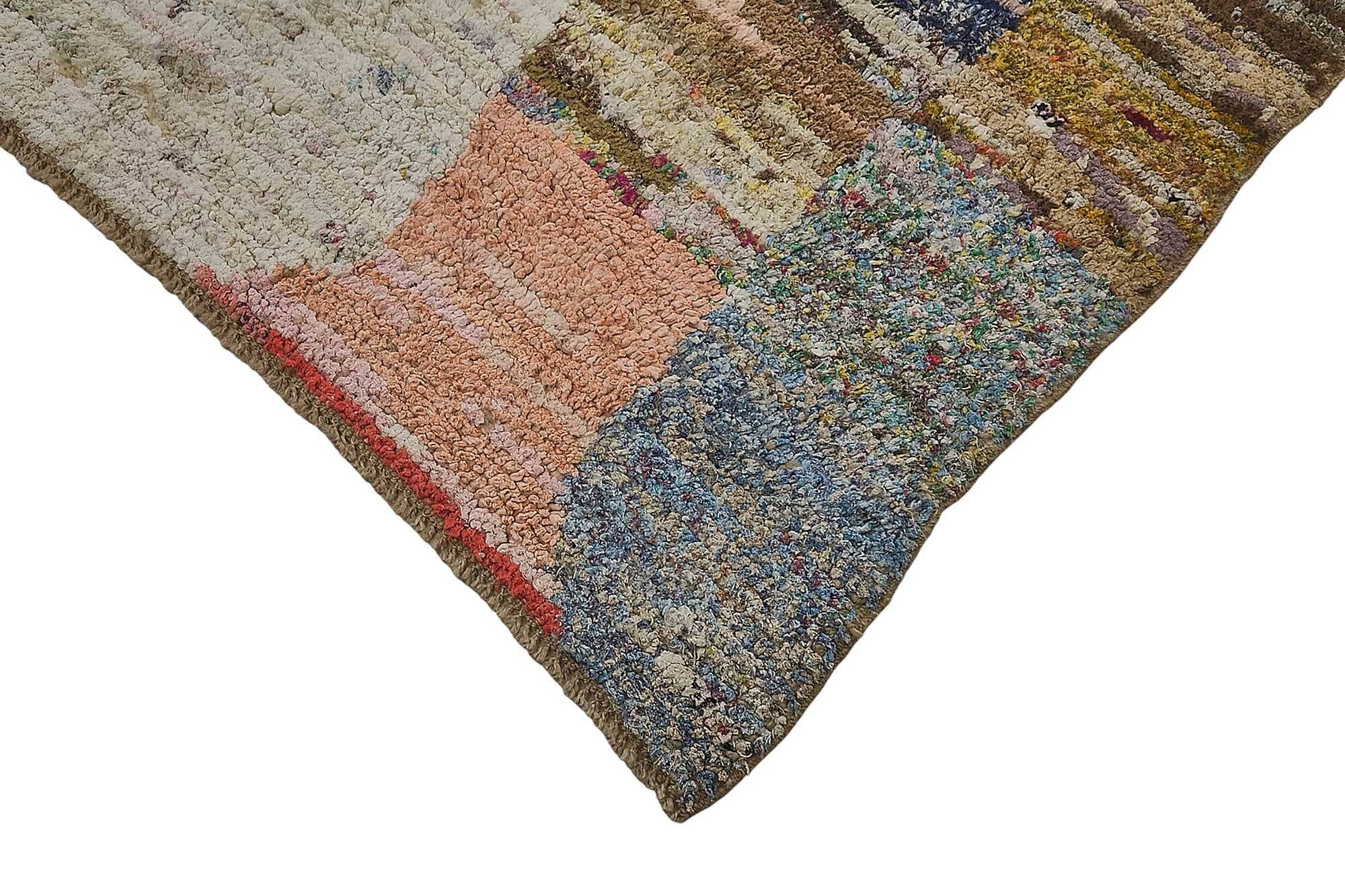 Handwoven Turkish Recycled Boho Rug 324 cm x 375 cm