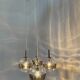 Mid-century design Murano glass cascade hanging lamp, 1970s, Italy