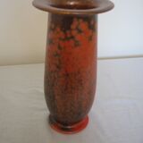 Orange ceramic vase design