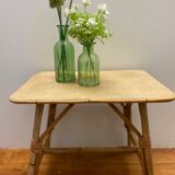 Vintage rattan coffee table