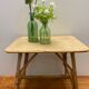 Table basse en rotin vintage