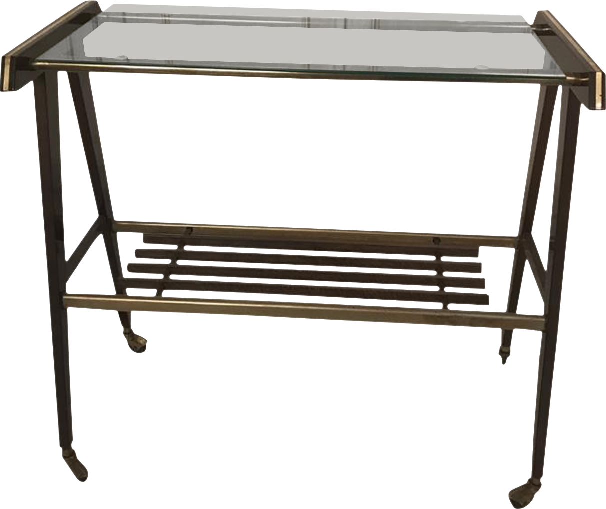 Vintage TV cabinet with wheels 60s