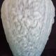 Art Deco vase in pressed moulded glass, speckled blue, h - 29