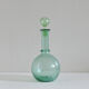 Carafe à liquoreux vintage en verre de couleur verte