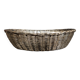 20th century braided silver metal bread basket
