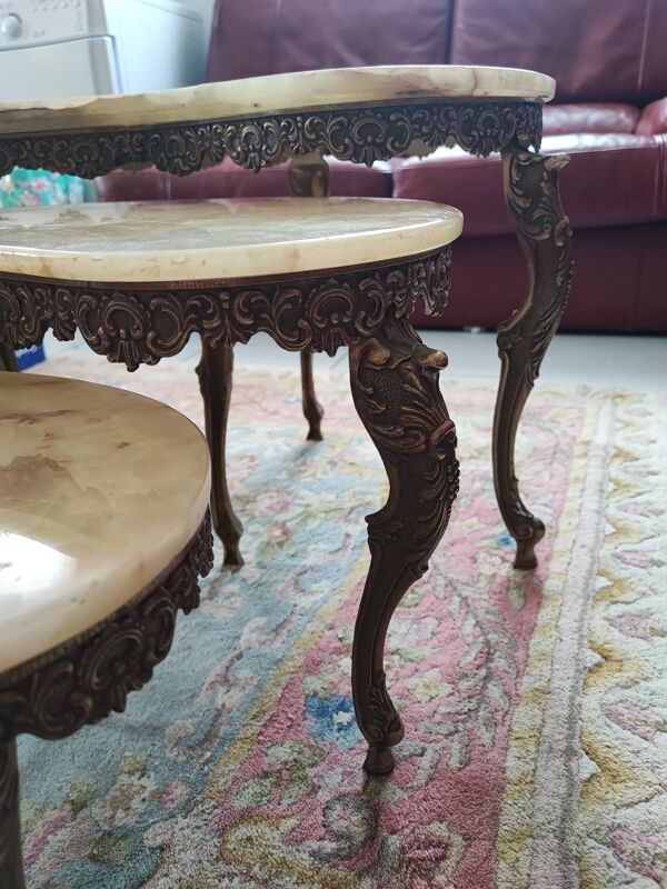 Tables gigognes rognon haricot