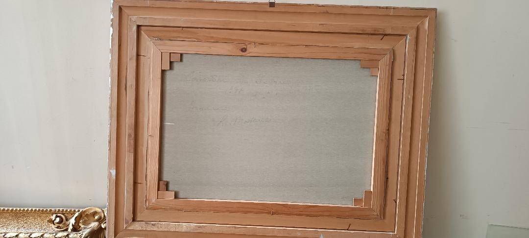 Landscape painting oil on canvas signed modanesi - canvas 70x50 cm - sabine countryside