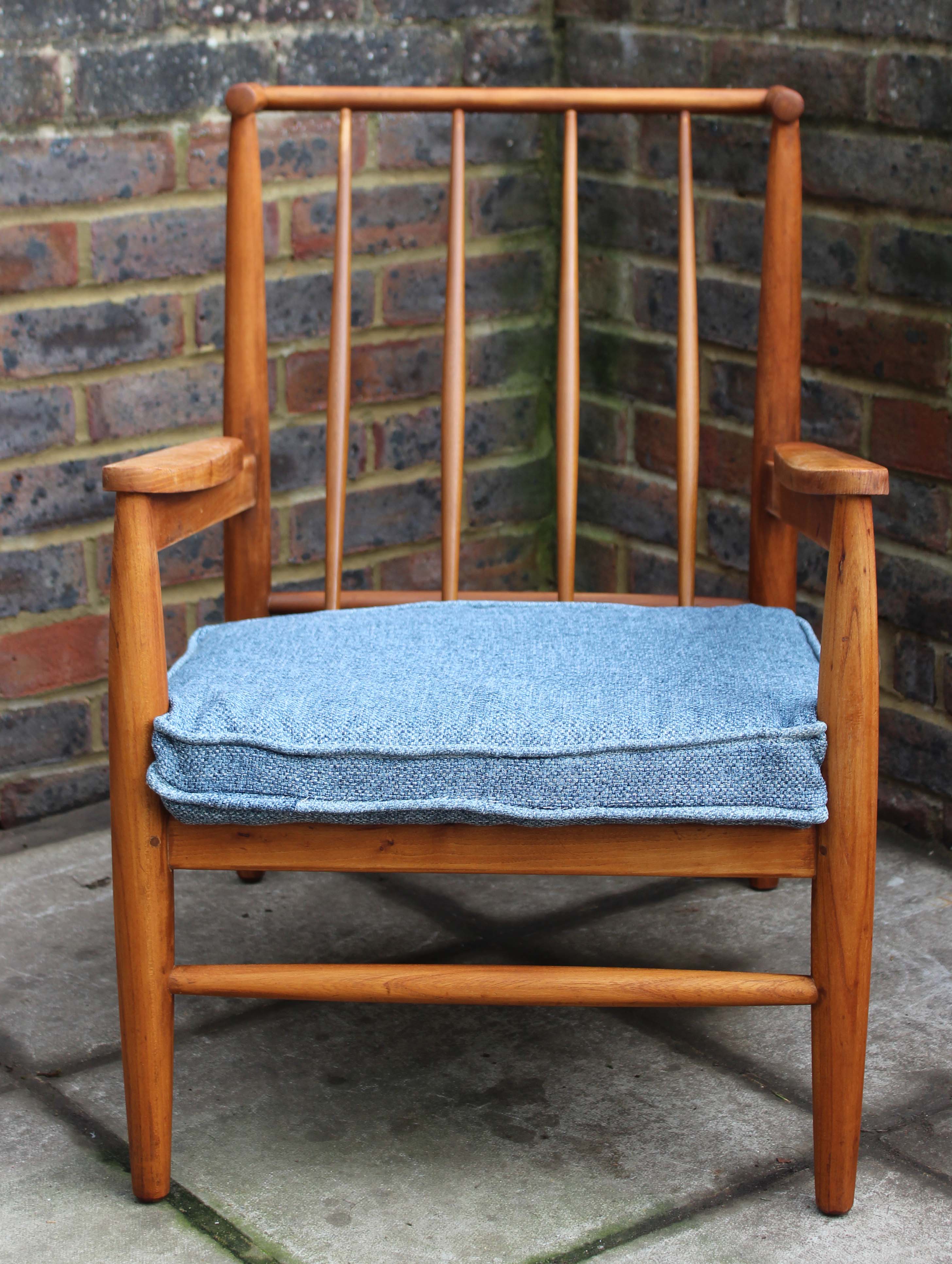 Midcentury teak lounge armchair by Scandart