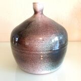 Soliflore ball vase in polychrome ceramic / 70s-80s