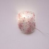 Set of Murano Ceiling Light and 2 Murano Wall Light Pink Flower by Seguso