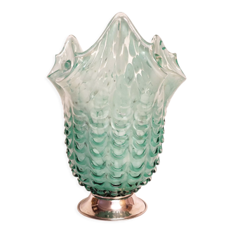 Blue Murano glass vase, Italy, 1970s