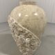 Travertine mactan stone columns & vase 1980’s