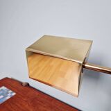 Lampe de bureau articulée en laiton, Boulanger (Belgique), 1970-80