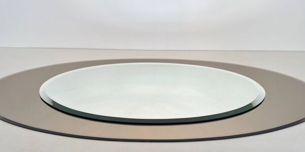 Miroir ovale de Fontana Arte, vers 1970