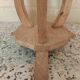 Refurbished oak side table/pedestal table