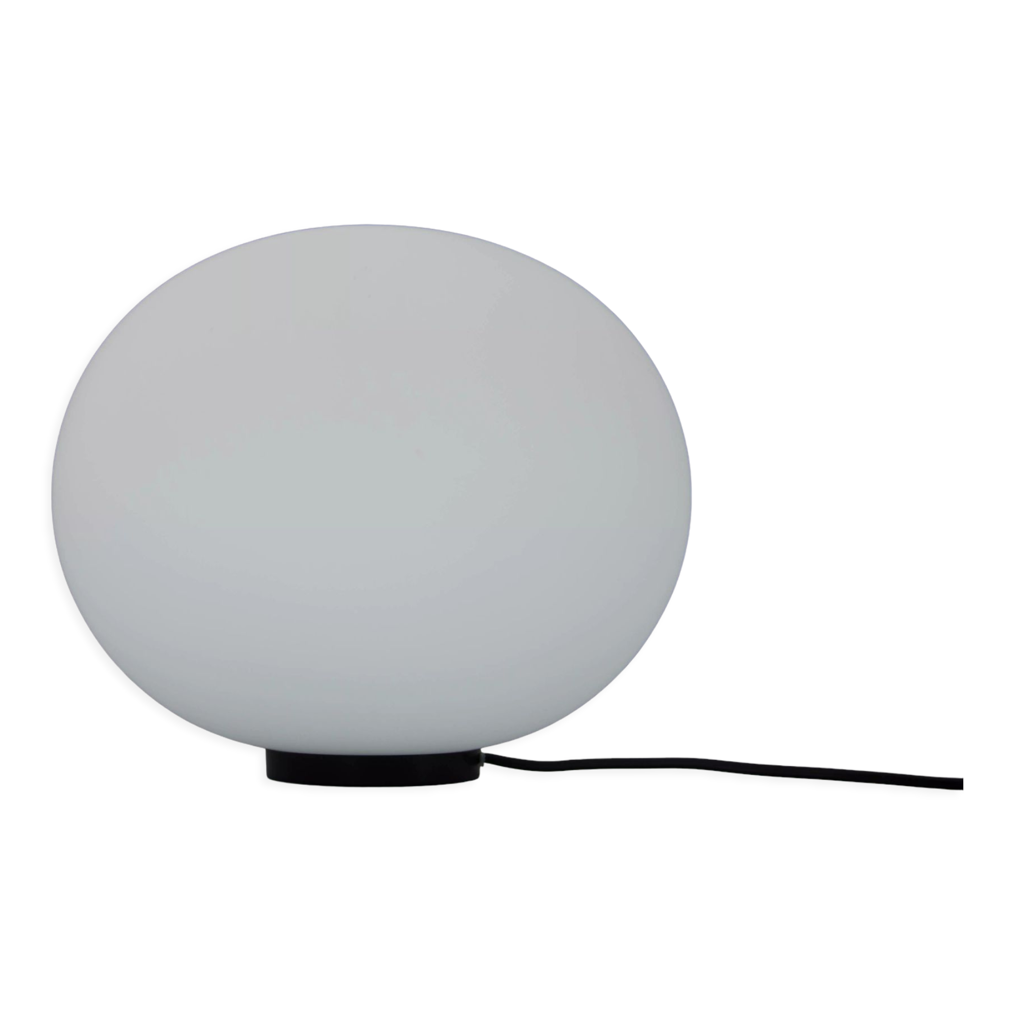 Mid-Century Glass Table Lamp, Italy, 1980s