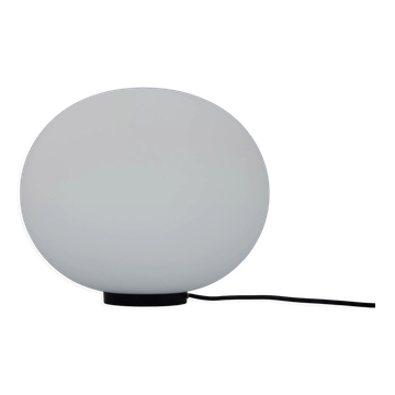 Mid-Century Glass Table Lamp, Italy, 1980s