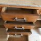 Commode plateau marbre beige  style art deco