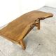 Vintage wooden brutalist coffee table, 1960s
