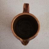 Glazed terracotta pitcher