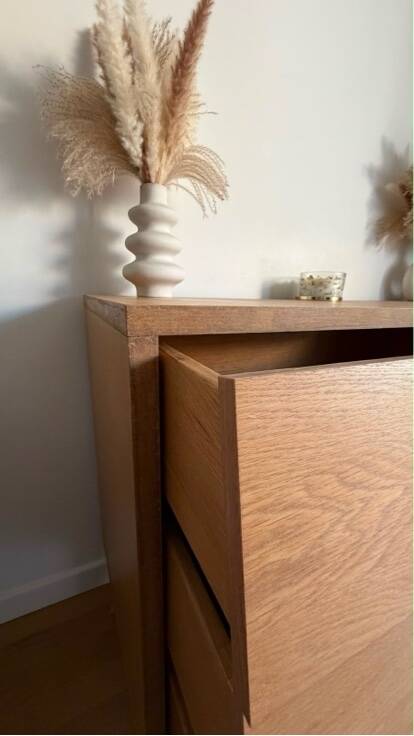 Grande Commode Double Vintage / Style Scandinave (6 tiroirs)