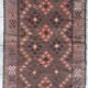 Vintage Anatolian kilim rug 170x96 cm made of natural wools.