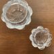 "Lotus" glass candle holder by Holmegaard, Danmark, 1970