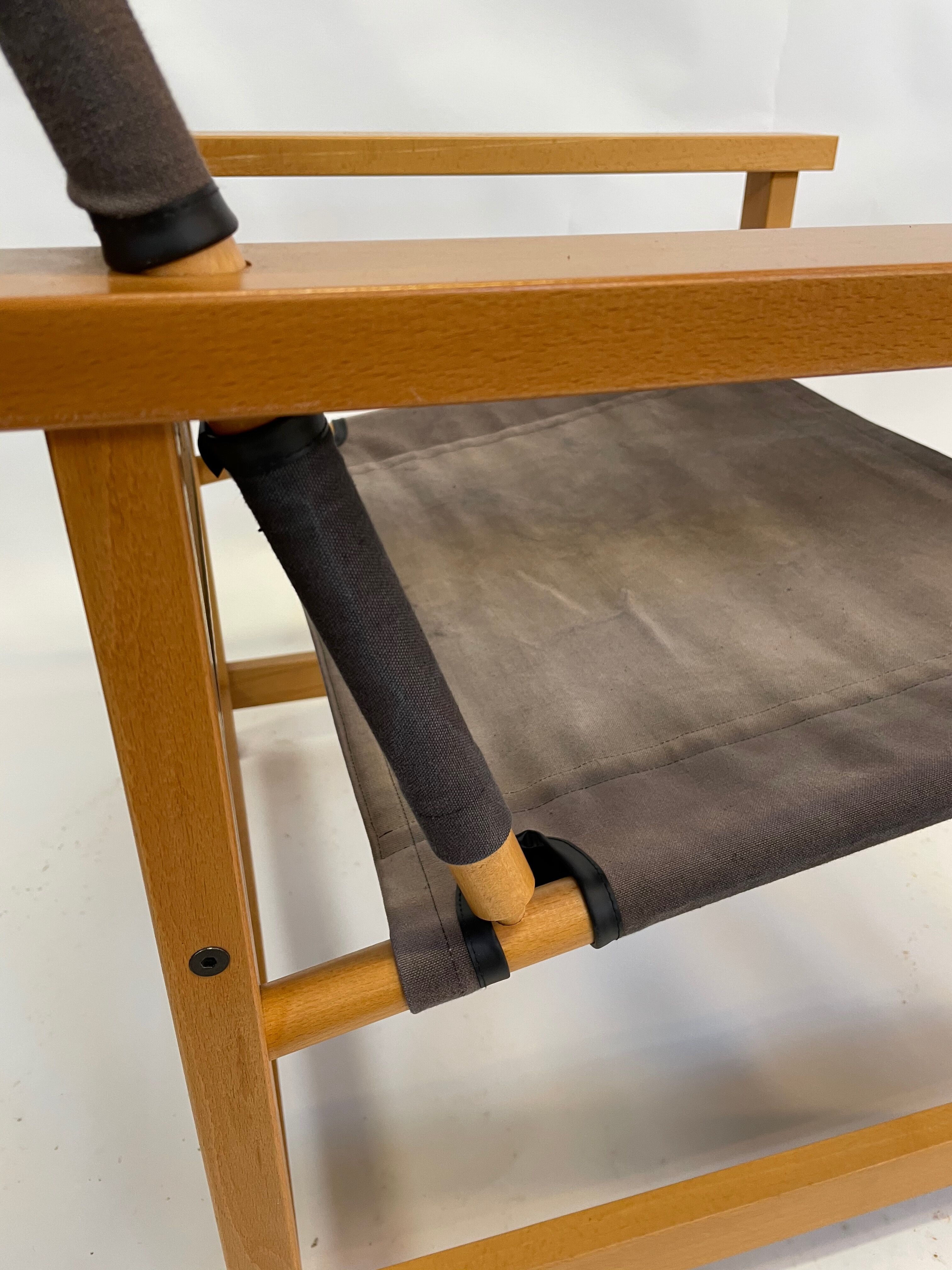 Vintage Safari Chair 1980s Hyllinge Møbler Denmark