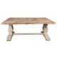 Table à Manger Rustique Campagne Chic – Bois Massif & Patine Vintage
